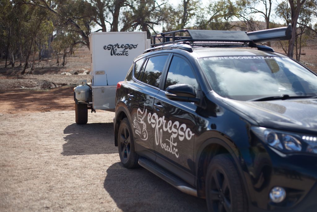 EB Car + The Party Trailer in Flinders Ranges